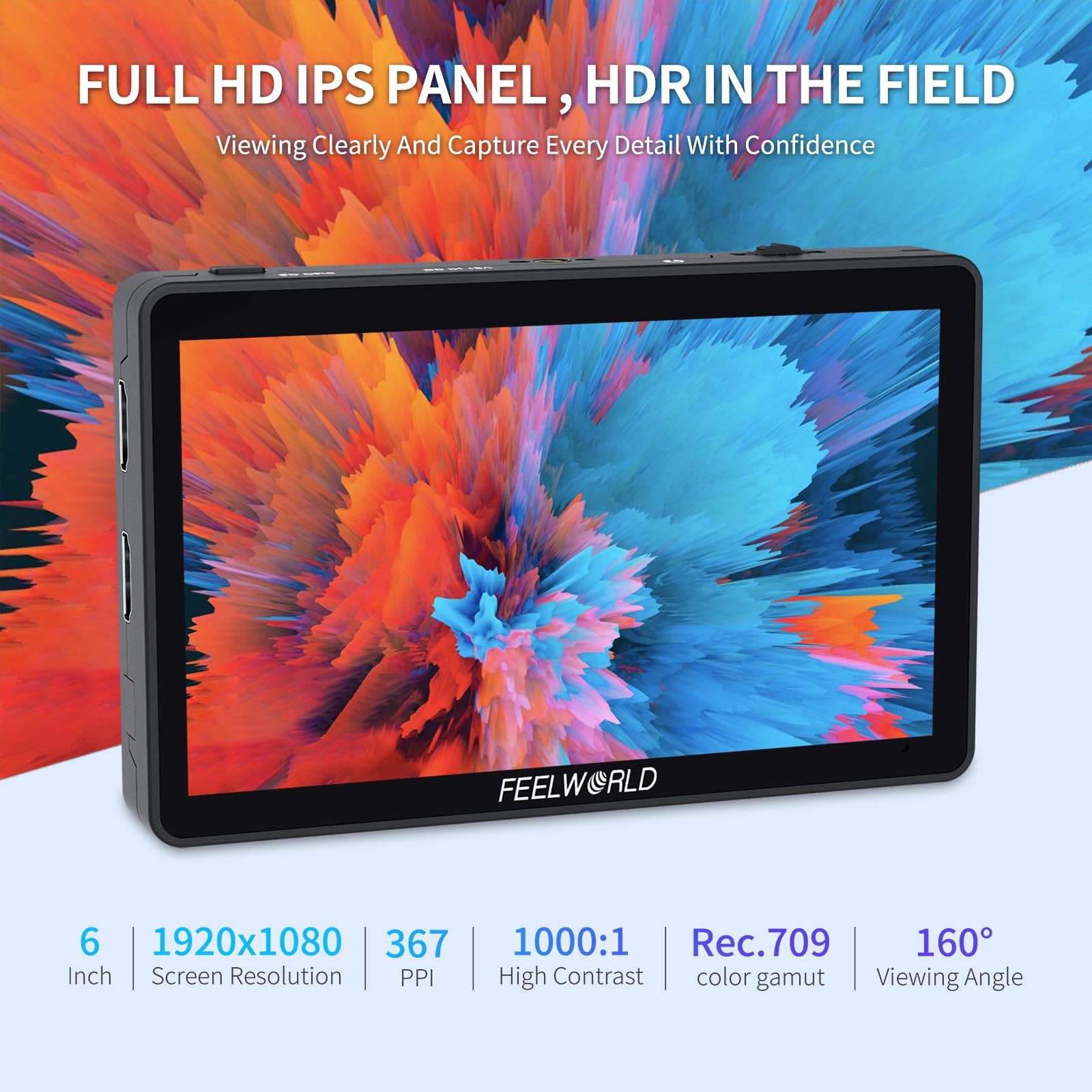 Amazon.com : FEELWORLD F6 Plus V2 6 inch DSLR Camera Field
